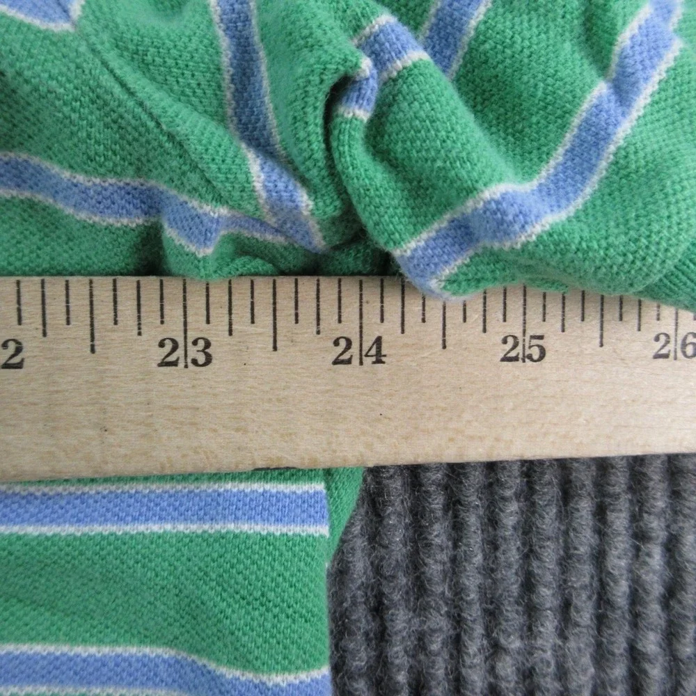 Polo By Ralph Lauren Polo Shirt Mens XL Green Striped 100% Cotton Golf